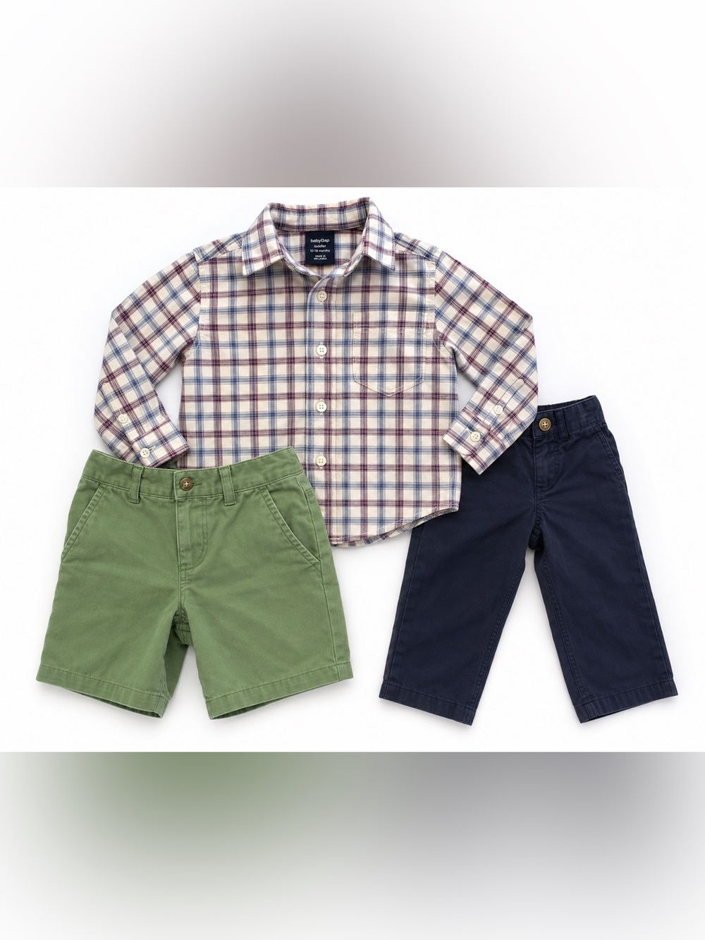 3 Pc Toddler Boy Outfit Bundle 12-18M Janie & Jack Baby Gap Classic